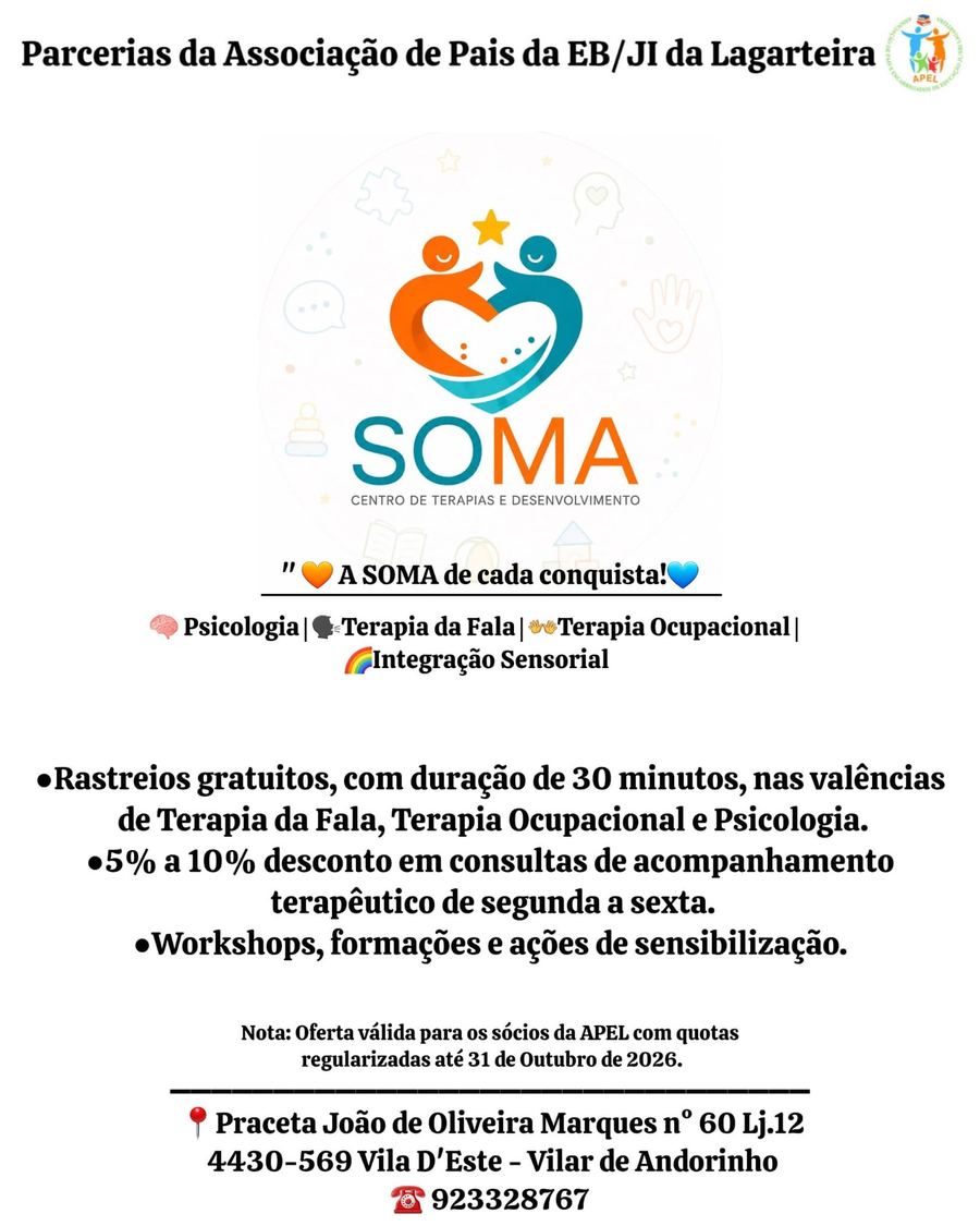 Cartaz da parceria SOMA