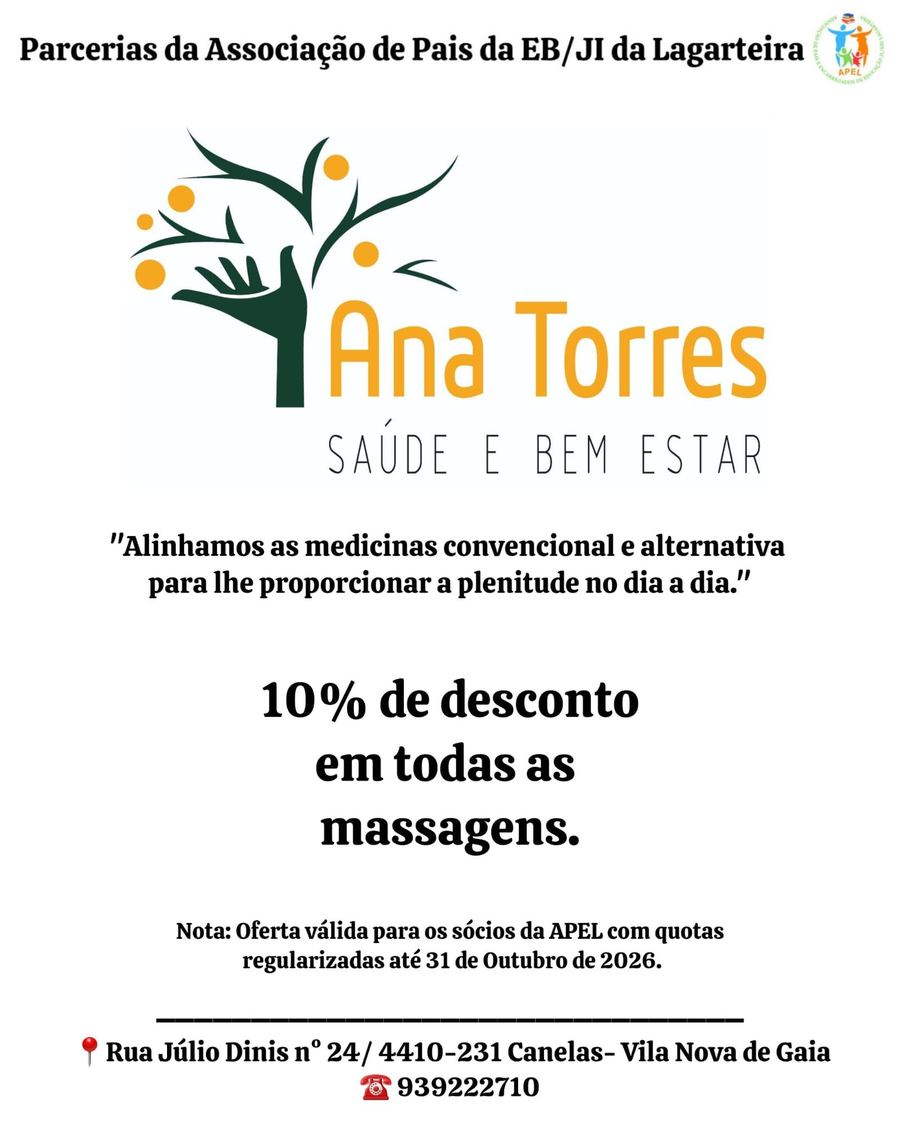Cartaz da parceria Ana Torres