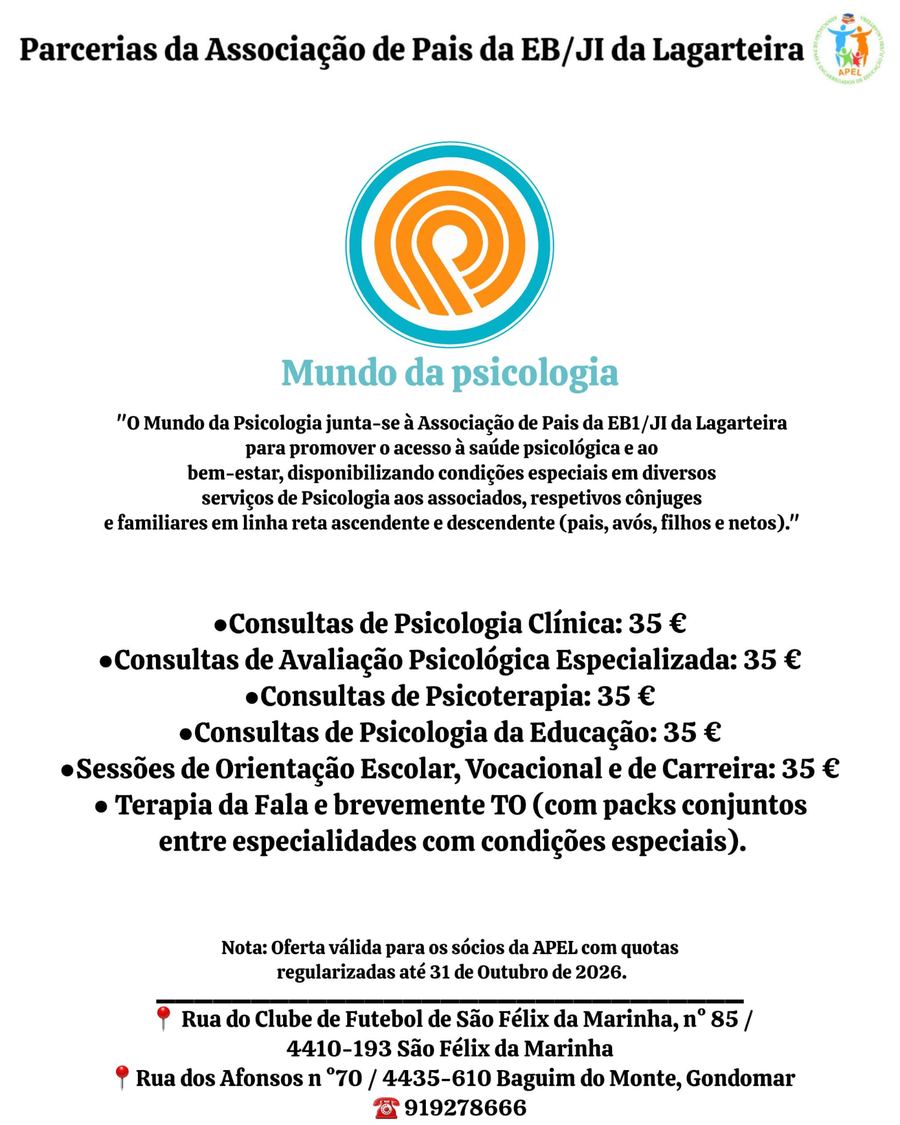 Cartaz da parceria Mundo da Psicologia